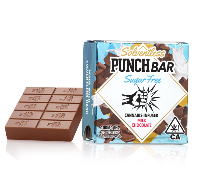 Punch - Edible: Milk Chocolate Sugar Free (Solventless) - 100mg