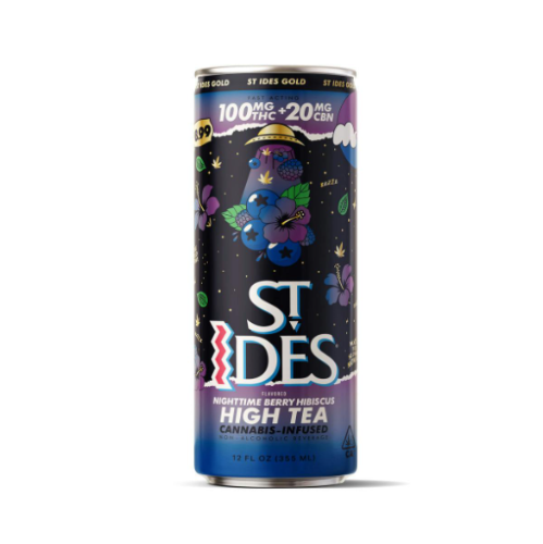 ST. IDES - Nighttime Berry Hibiscus High Tea + CBN - 100/20mg - Drink