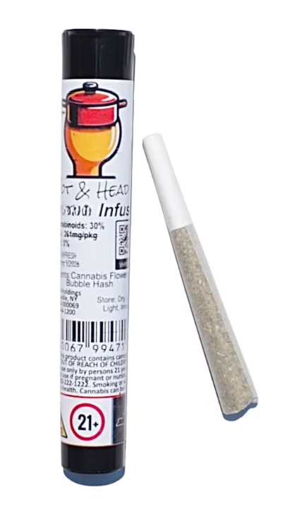 Pot & Head | PreRoll | Hash Infused | Velvet Kush | 1g