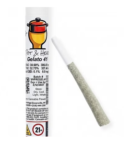 Pot & Head | PreRoll | Gelato 41| 1g