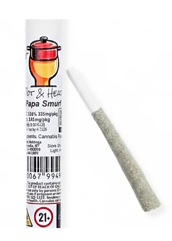Pot & Head | PreRoll | Papa Smurf| 1g