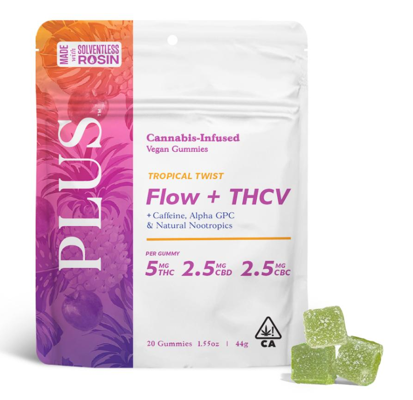 Edible: Tropical Twist (5:2.5:2.5 THC:THCV:CBC Gummies) - 100mg
