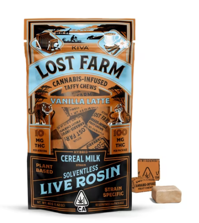 Lost Farm - Edible: Vanilla Latte x Cereal Milk (Live Resin Chew) - 100mg