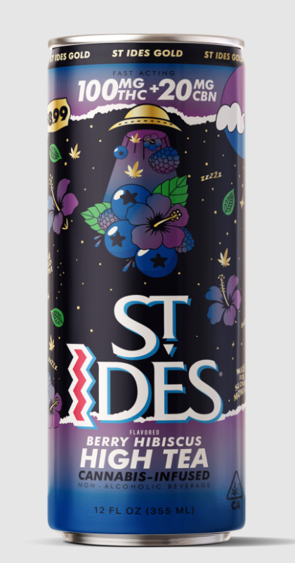 St Ides - Edible: Nighttime Berry Hibiscus THC/CBN (Drink) - 100mg