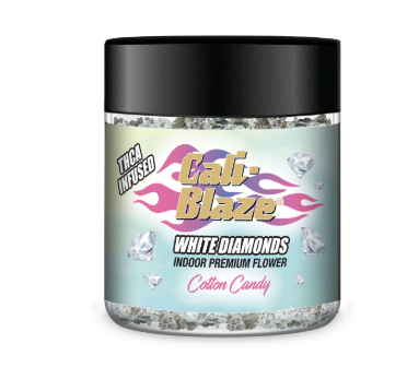 Cali Blaze Cotton Candy White Diamond Infused 3.5g