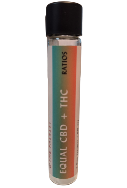 Ratios Preroll 1:1 CBD:THC 1g - Gush MIntz (CBD)