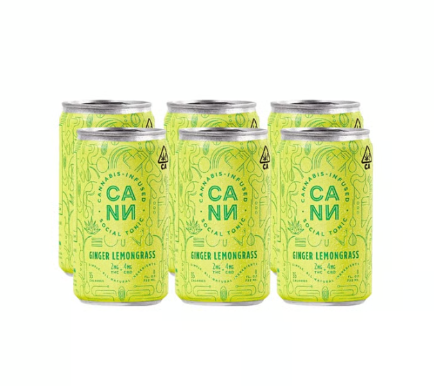 CANN 6pk 9mgTHC + 21mgCBD - Ginger Lemongrass