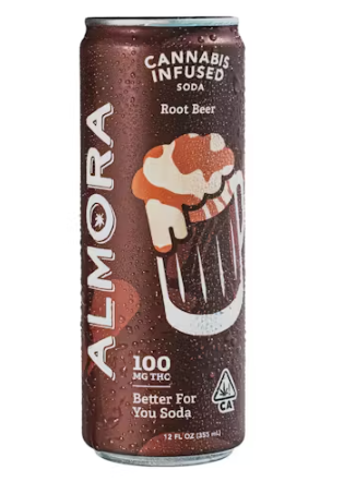 Almora Farm Prebiotic Soda 100mg - Root Beer