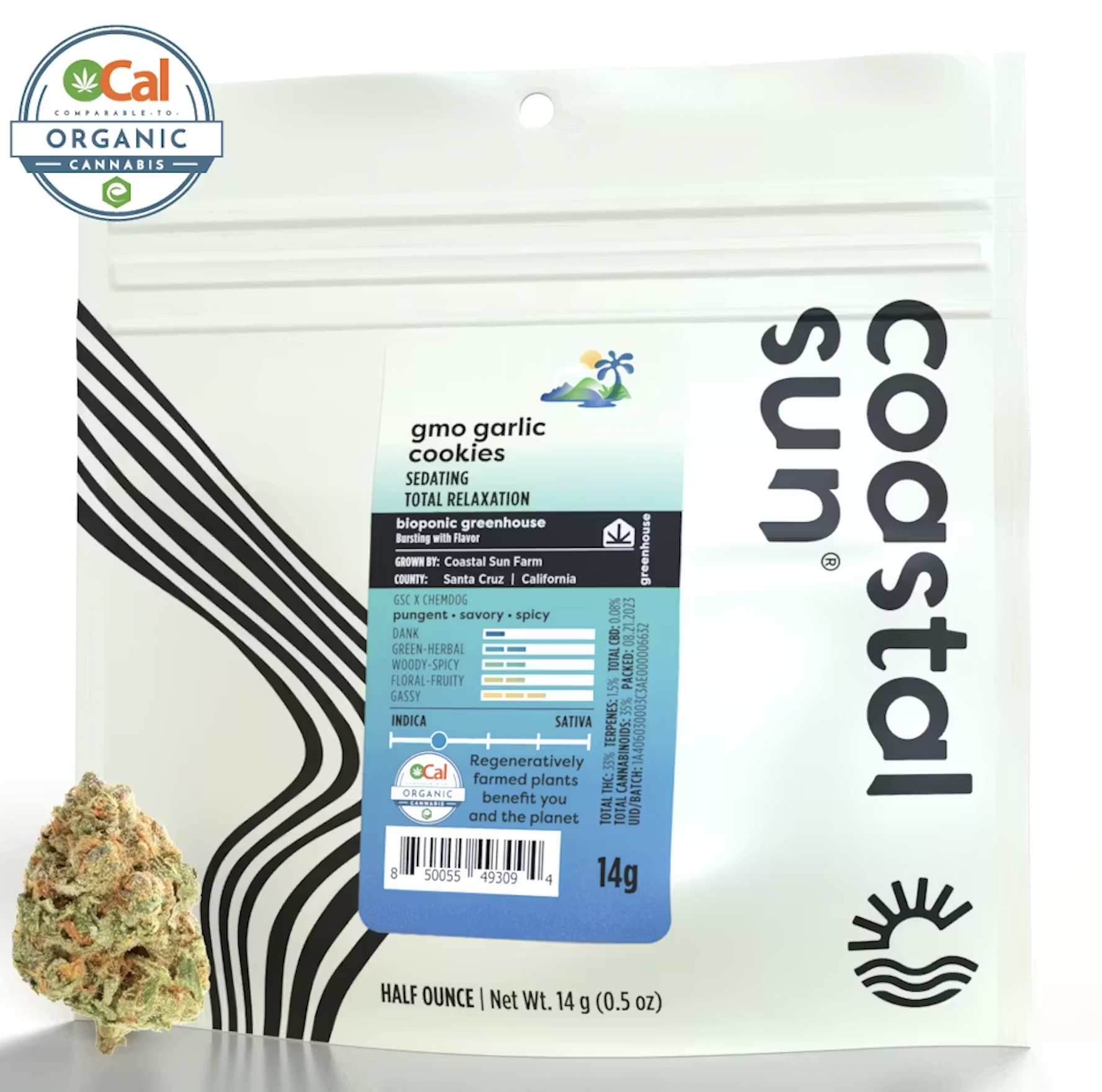 Coastal Sun Greenhouse 14g Half Ounce - GMO Garlic Cookies (I)