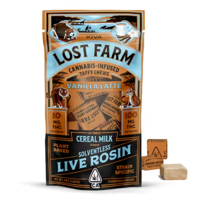 Live Rosin Chews 100mg 10pk - Vanilla Latte "Cereal Milk" (H)