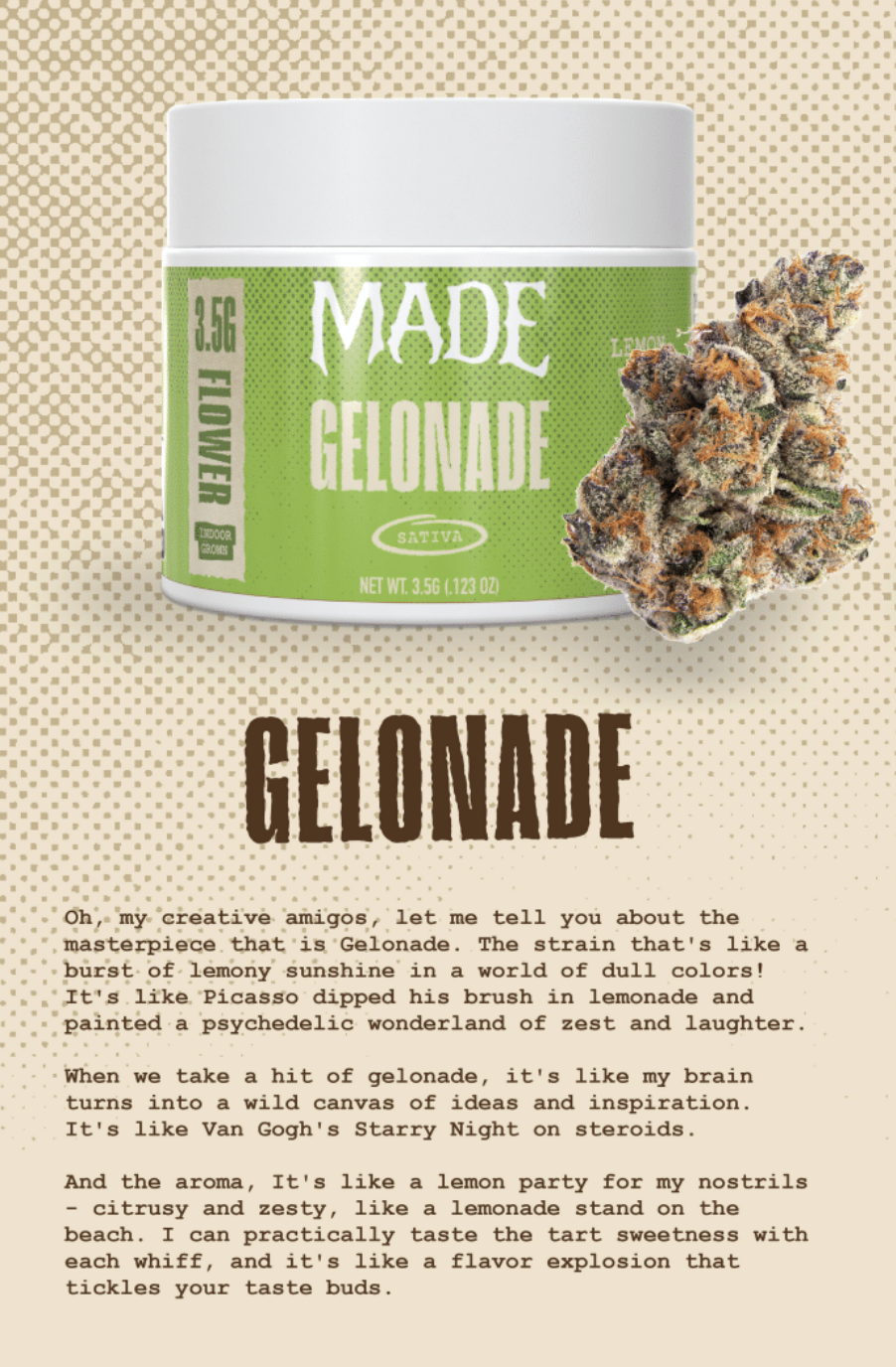 Made | Gelonade | 3.5g | Flower