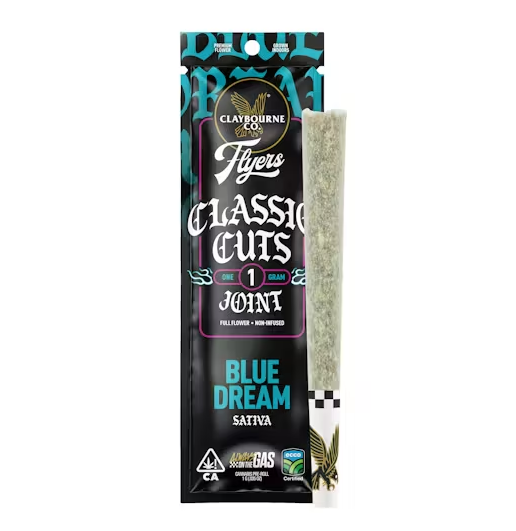 Claybourne Classic Cut Preroll 1g Blue Dream