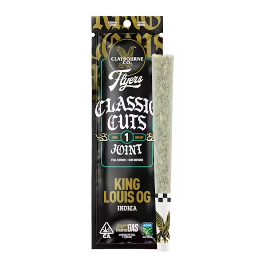 Claybourne Classic Cut Preroll 1g King Louis OG