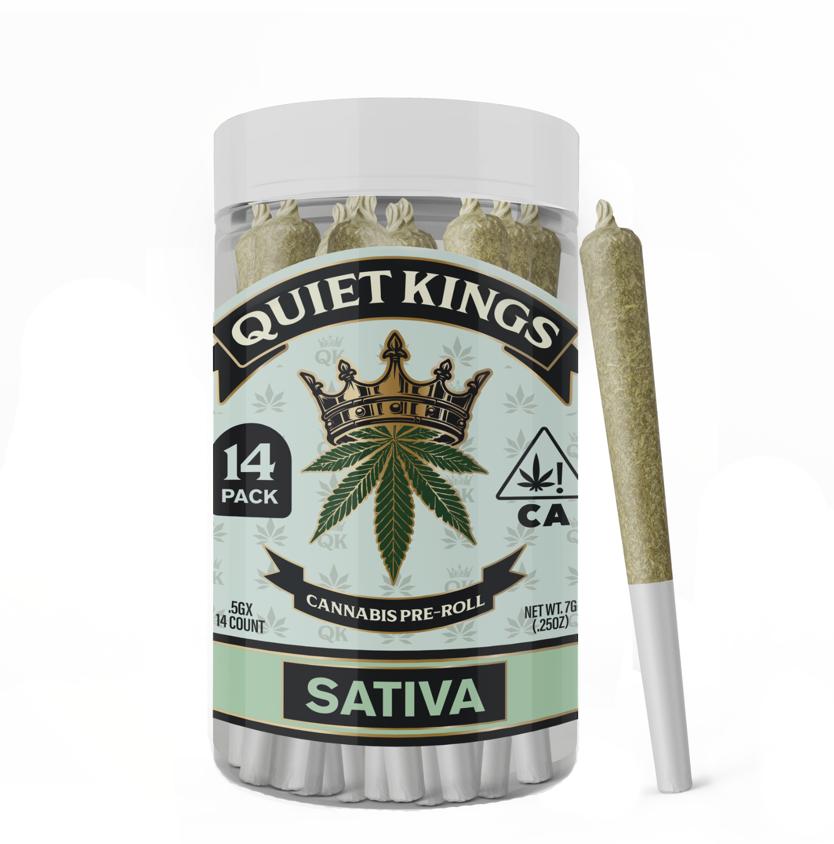Quiet Kings Prerolls 14pk 7g - Lemon Zest (S)