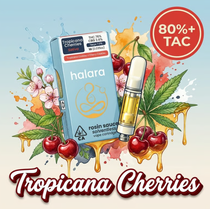 Halara Rosin Sauce Cartridge 1g - Tropicana Cherries (S)