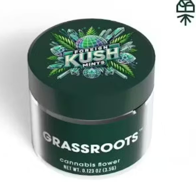 Grassroots Dark Hearts Foreign Kush Mints 7g Popcorn