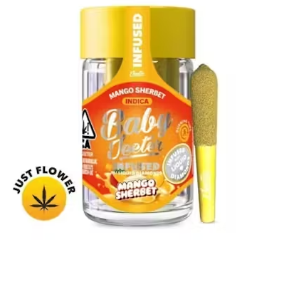 Baby Jeeter Mango Sherbet 0.5g 5pk Infused Prerolls