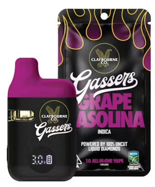Claybourne Co. Liquid Diamond Gassers All-In-One 1g - Grape Gasolina (I)