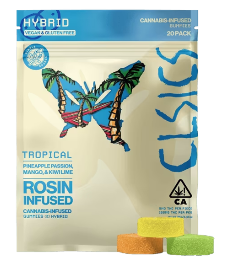 Edible: Tropical (20-Pack Gummies) - 100mg