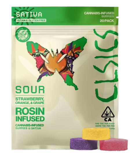 Edible: Sour 20-Pack (Gummies) - 100mg