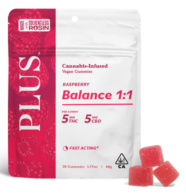 Edible: Raspberry (1:1 Gummy) - 100mg