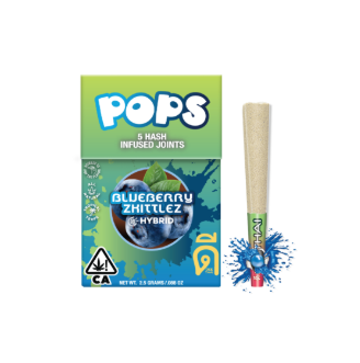 Dee Thai Pops Hash Infused Preroll 5pk 2.5g - Blueberry Zkittlez (H)