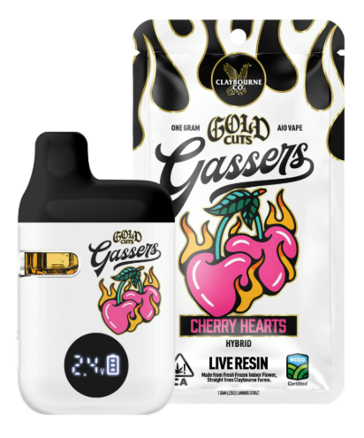 Vape: Cherry Hearts Gold Cuts (Live Resin Disposable)