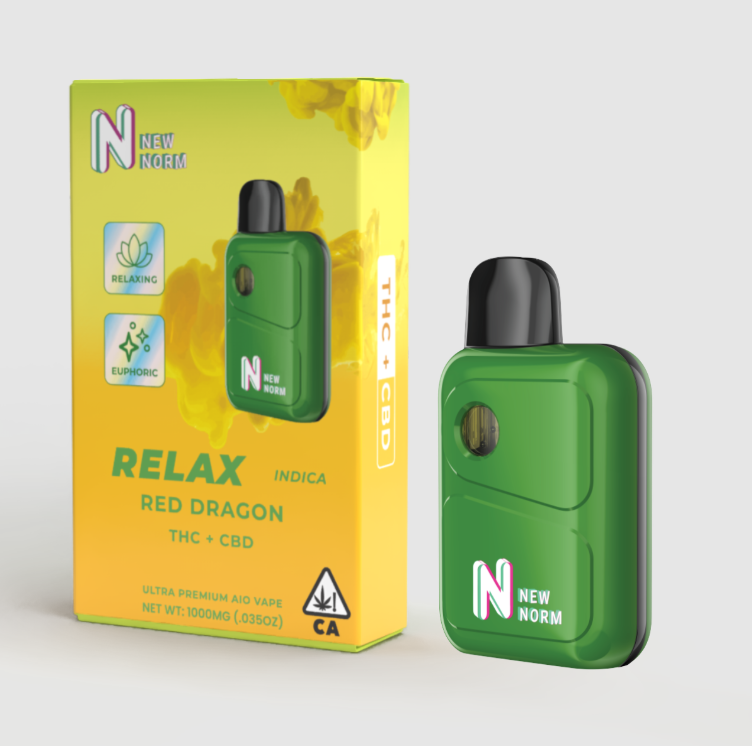 New Norm - Vape: Relax Disposable (Red Dragon + CBD)