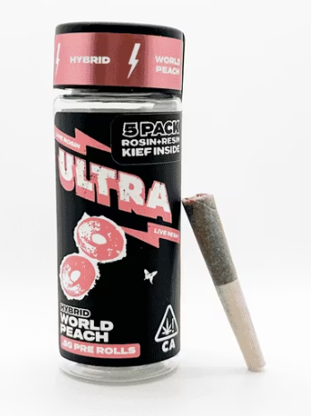 Ultra - Preroll: World Peach (Infused 5-Pack)