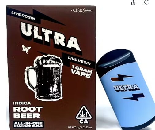 Live Rosin and Live Resin AIO 1g - Root Beer (I)