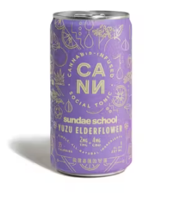 Yuzu Elderflower Social Tonic CBD Rich 6pk 1:2 THC:CBD