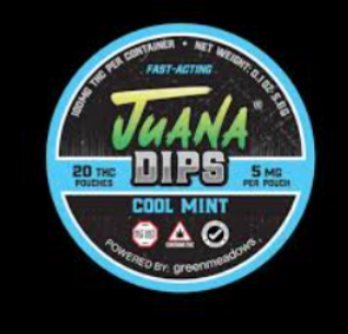 JuanaDips Cool Mint 20pk THC Pouches