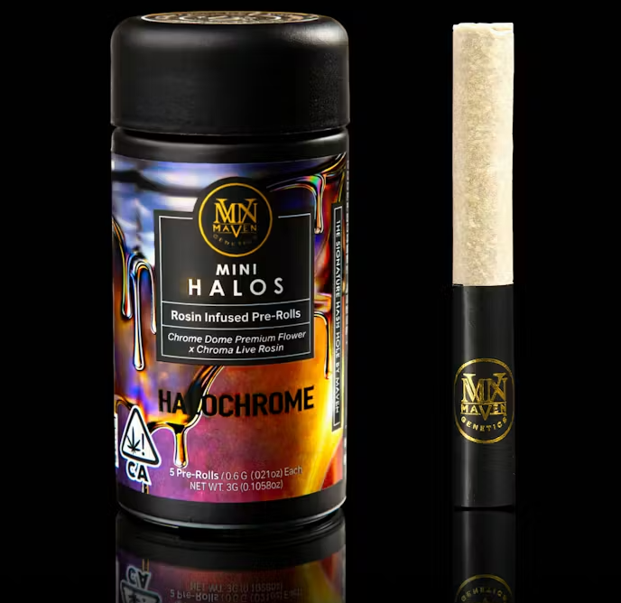 Halochrome (S) "Mini Halos" Rosin INFUSED PREROLLS 5pk