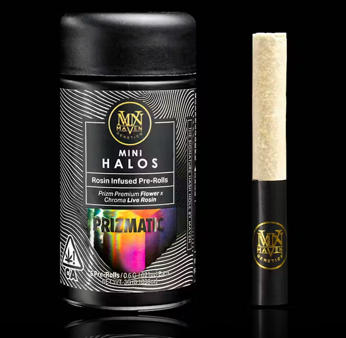 Prizmatic (I) "Mini Halos" Rosin INFUSED PREROLLS 5pk