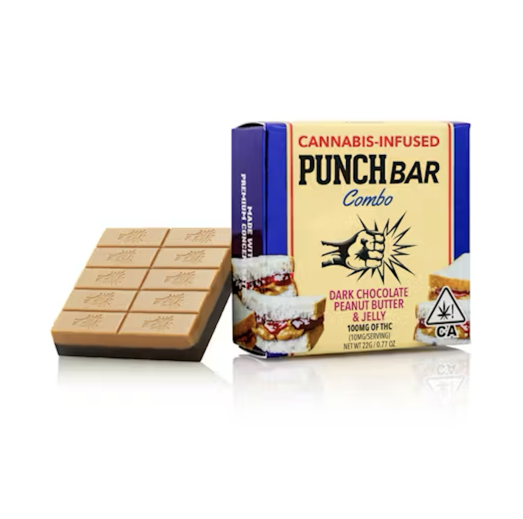 Punch Bar 100mg - Peanut Butter & Jelly Dark Chocolate (H)
