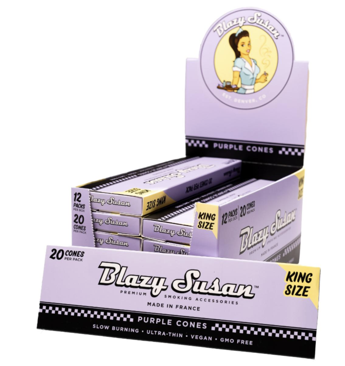 Blazy Susan Purple Papers