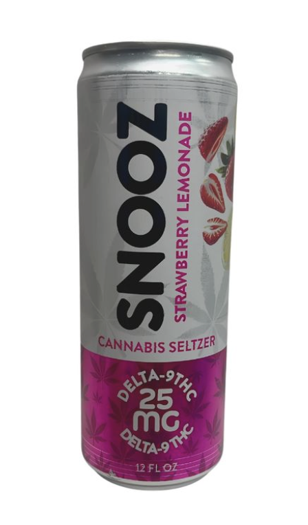 Snooz 25mg Seltzer- Strawberry Lemonade