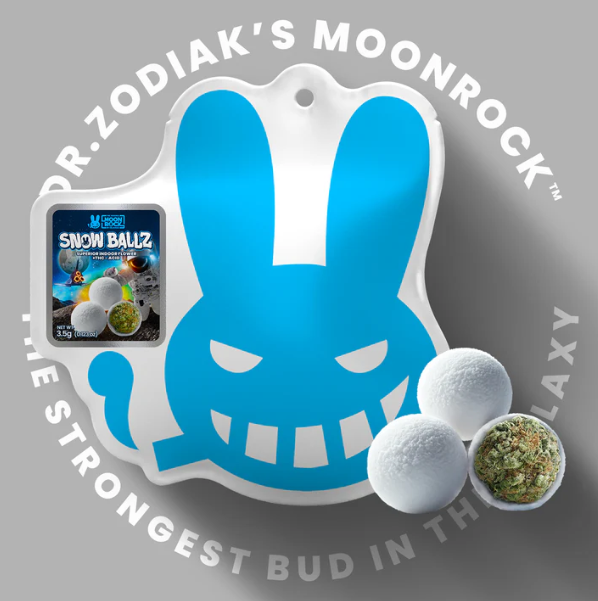 Dr. Zodiak's Moonrocks Pinkies 2g Snowballz Flower | Evergreen