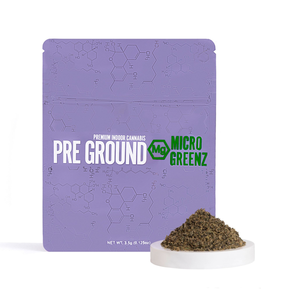 Micro Greenz Preground Indoor 3.5g Eighth - Jealousy x Grape Ape (H) - 1/8oz in Watsonville