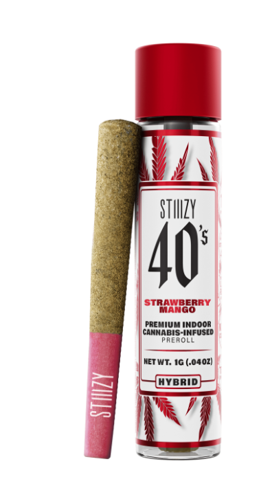 STIIIZY | 40's Infused Preroll | Strawberry Mango | 1g