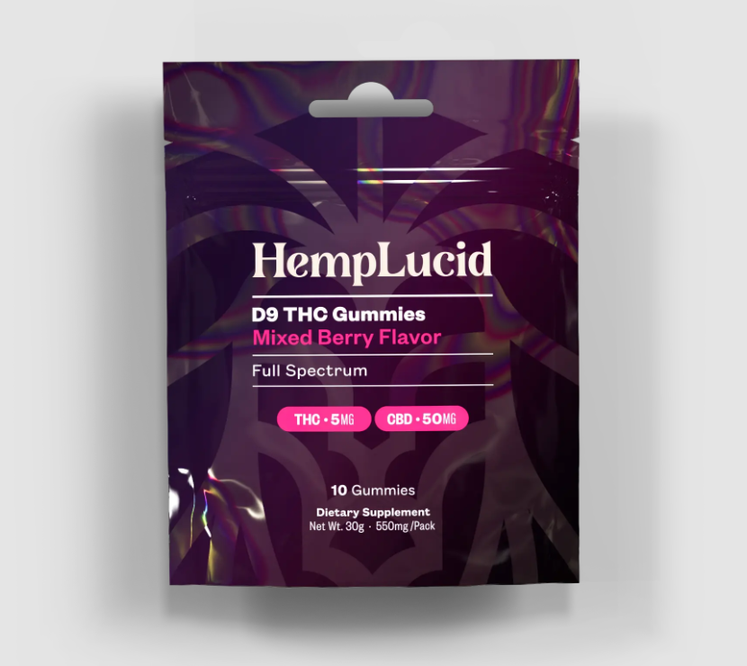 D9 THC Gummies (Mixed Berry) 2 ct