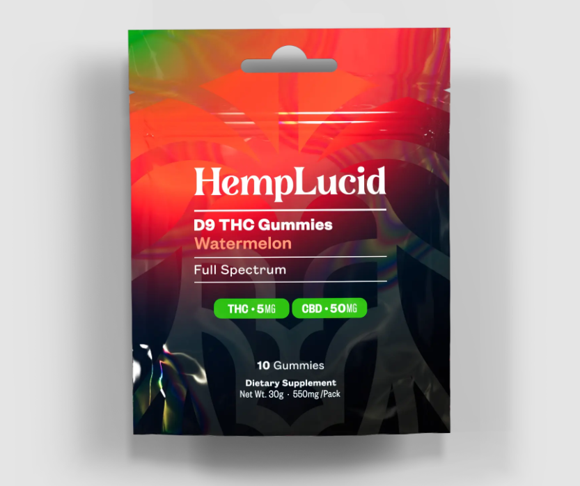 D9 THC Gummies Full Spectrum (Watermelon) 2ct