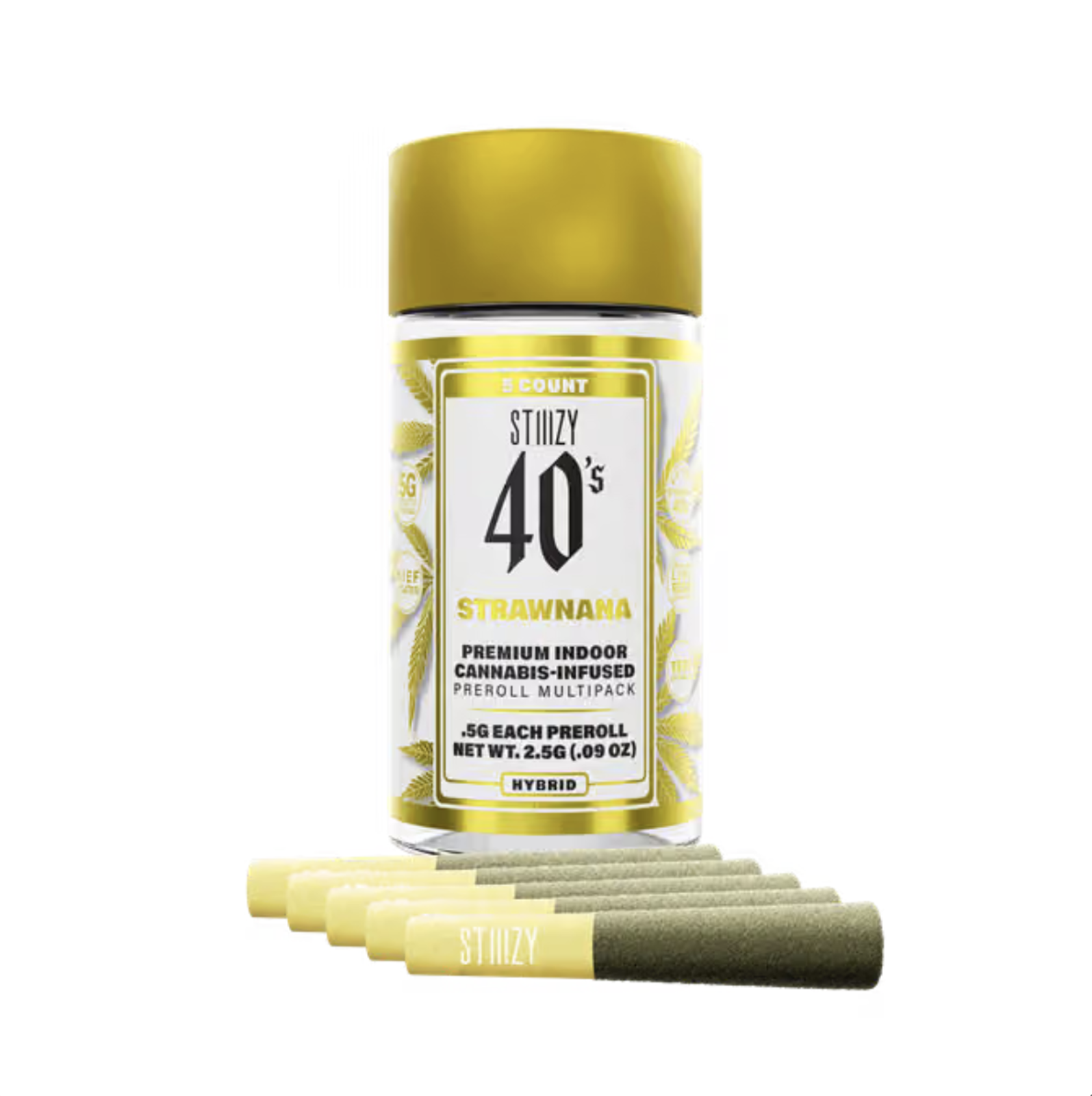 Strawnana | Infused Indoor 40's Mini Pre-Rolls | 2.5g