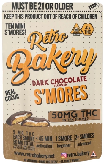 Retro Bakery- Dark Chocolate S'mores (50mg)