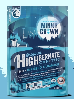 MINNYGROWN- Original Highbernate Gummies- (1:2 THC/CBN)
