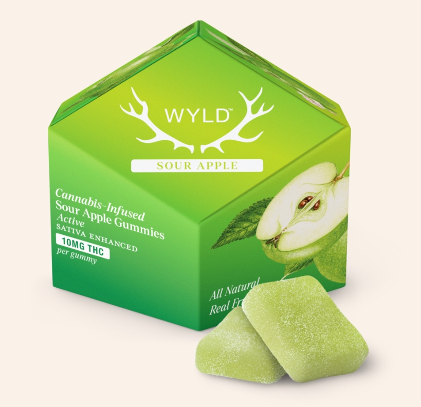 WYLD Sour Apple gummies 50mg THC