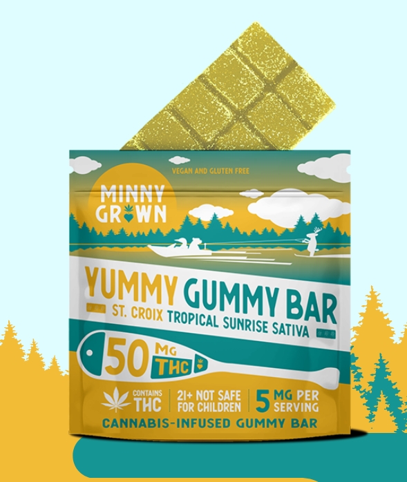 St. Croix Tropical Sunrise Sativa Gummy Bar