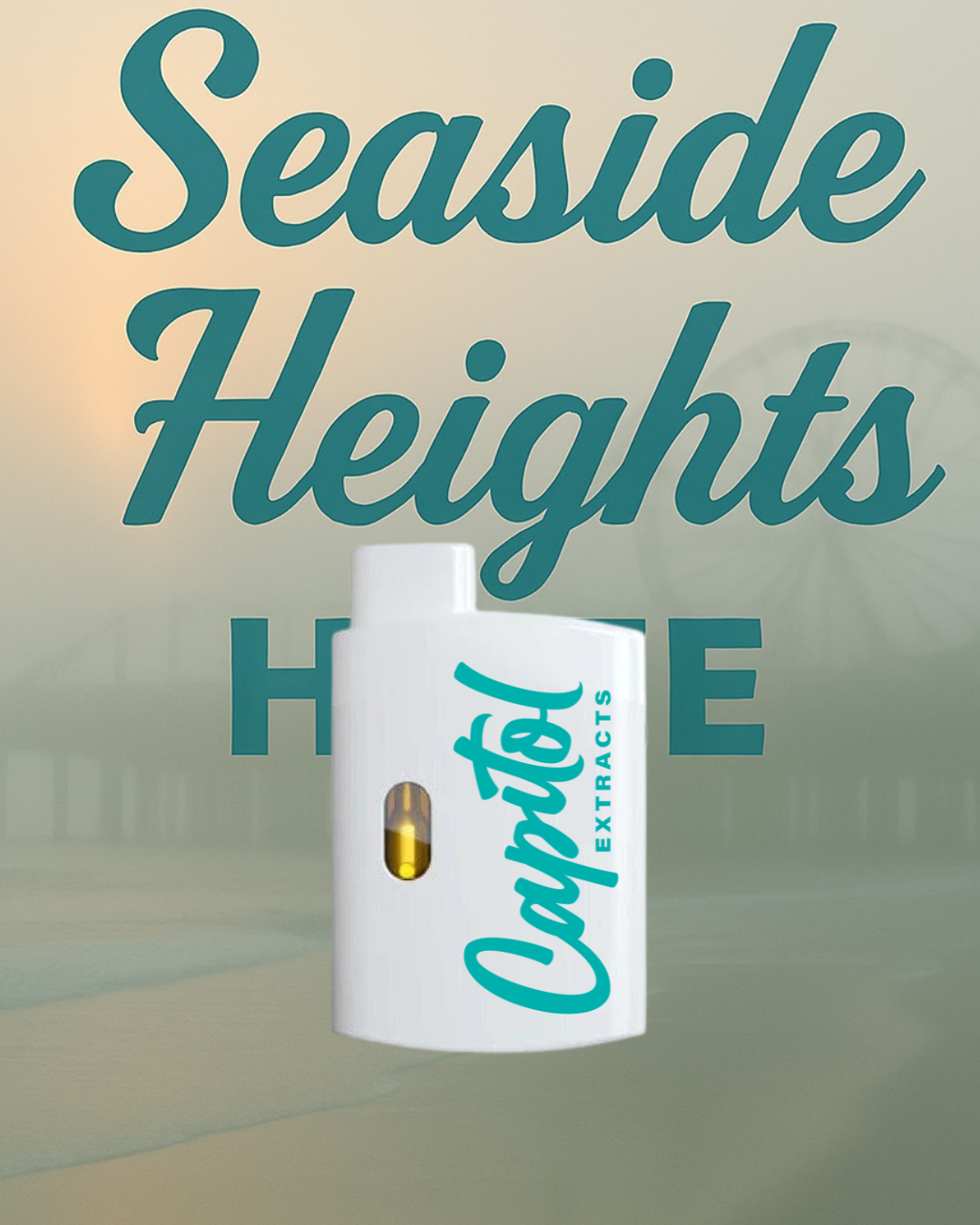 Capitol Extracts Seaside Heights Haze 1g AIO Vape Pens | Evergreen