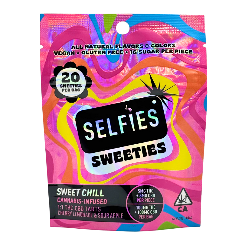 Selfies - Selfies Sweets Tarts - Cherry Lemonade & Sour Apple - Sweet Chill - Edibles - 20pk - 100mg