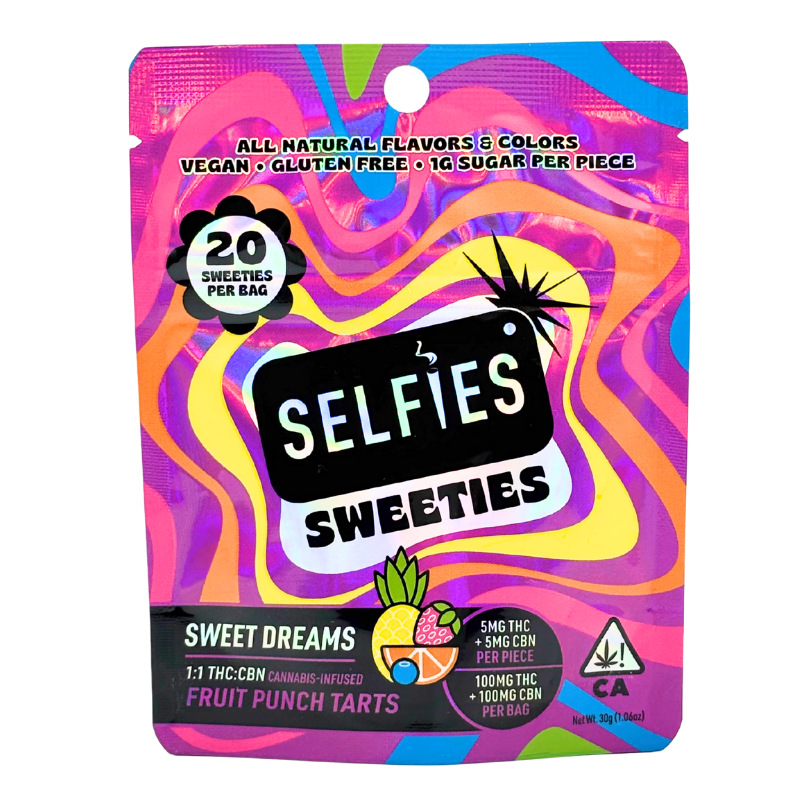 Selfies - Selfies Sweeties - Fruit Punch Tarts - Edibles - 20pk - 100mg
